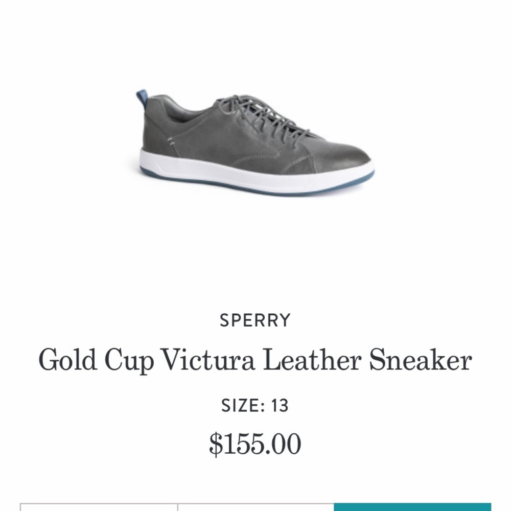 Brand new Sperry leather sneakers